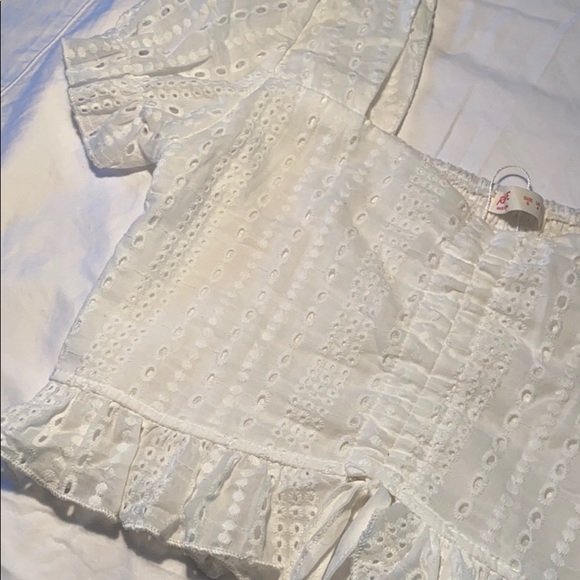 Romwe white short sleeved top - Picture 2 of 3